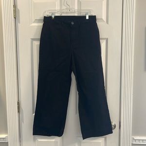 Wide leg sz 10, cropped black pants, old navy